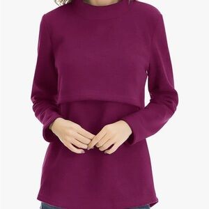 Smallshow Fleece Nursing Sweater - Size XL